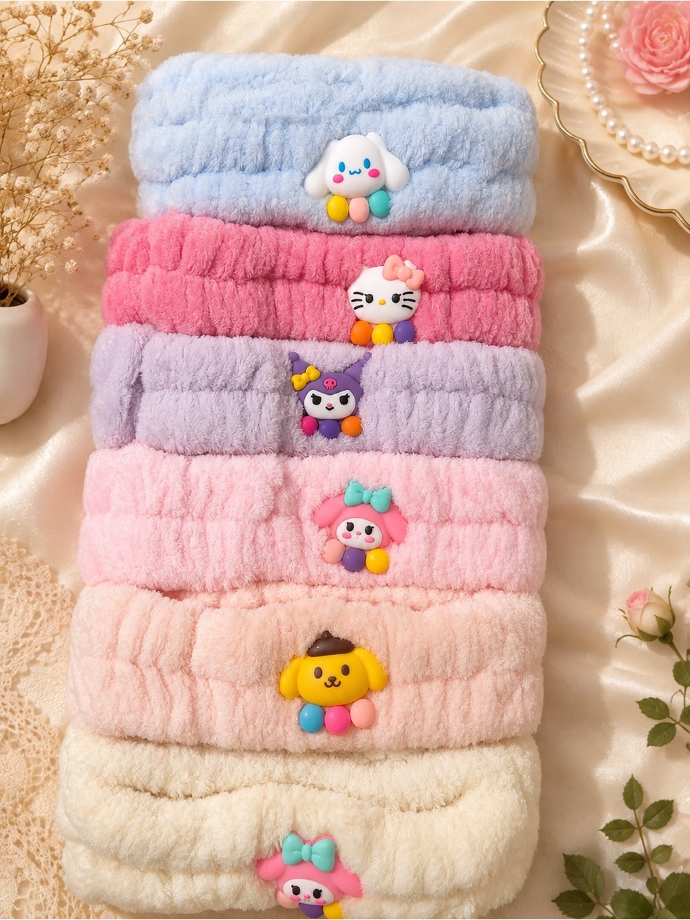 6 spa headbands